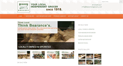 Desktop Screenshot of bearancesgrocery.com